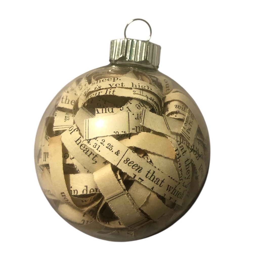 Antique Bible Ornament